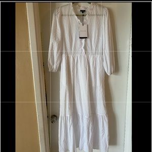 Who What Wear brand womens cotton maxi dress in white